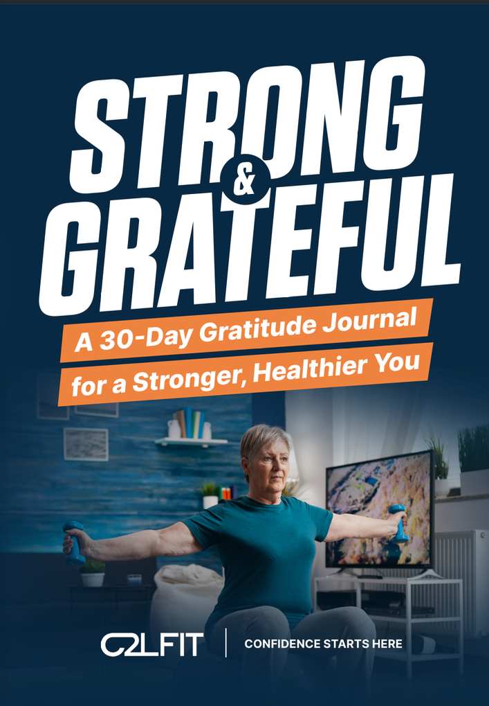 Strong & Grateful 30-Day Gratitude Journal cover by C2LFIT